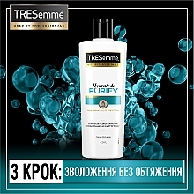 Шампунь зволожувальний - Tresemme Purify & Hydrate Hair Shampoo — фото N6