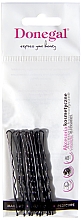 Заколки-невидимки, черные, 10 шт - Donegal Hair Grip — фото N2