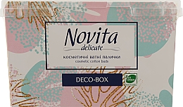 Парфумерія, косметика УЦІНКА Косметичні ватні палички, в боксі, варіант 4 - Novita Delikate Cosmetic Cotton Buds Deco-box *