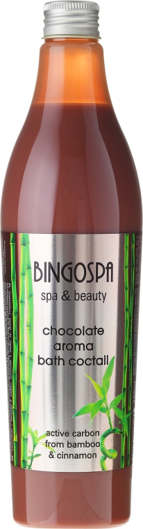 Піна для ванни з екстрактом шоколаду, вугілля і бамбука - BingoSpa — фото N1