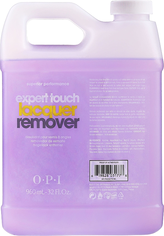 Жидкость для снятия лака с цитрусом - OPI Expert Touch — фото N7