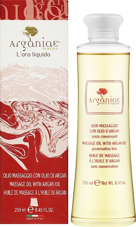 УЦЕНКА Масло для массажа тела и лица с аргановым маслом - Arganiae L'oro Liquido * — фото N2