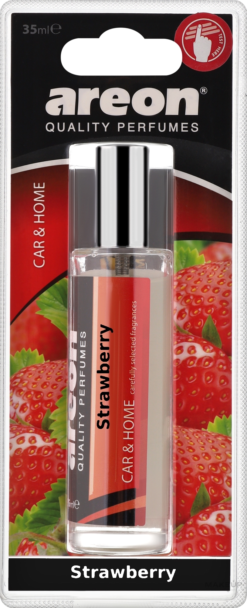Аромадифузор для авто "Полуниця" - Areon Perfume Blister Strawberry — фото 35ml