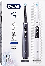 Духи, Парфюмерия, косметика Набор - Oral-B iO Series 7 Duo Pack Black Onyx/White (toothbrushes/2pcs)