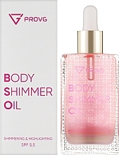 Олія для тіла з шимером - PROVG Body Shimmer Oil Pink Gold SPF 5,5 — фото N2