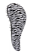 Щетка для волос, белая зебра - Detangler Hair Brush Zebra White — фото N1