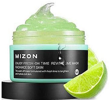 Увлажняющая маска для лица с экстрактом лайма - Mizon Enjoy Fresh On-Time Revital Lime Mask