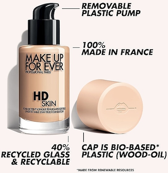 Тональна основа для обличчя - Make Up For Ever HD Skin Foundation — фото N4