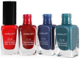 Лак, що "дихає", для нігтів, глянцевий - Inglot O2M Breathable Nail Enamel — фото N3