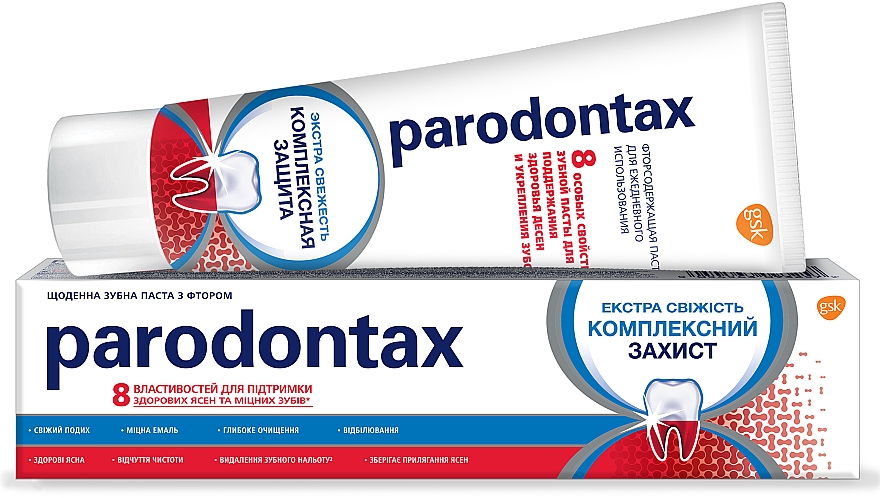 Зубна паста "Комплексний захист. Екстра Свіжість" - Parodontax — фото N2