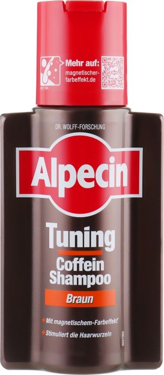 Шампунь для тонування первинної сивини - Alpecin Tuning Coffein Shampoo Braun