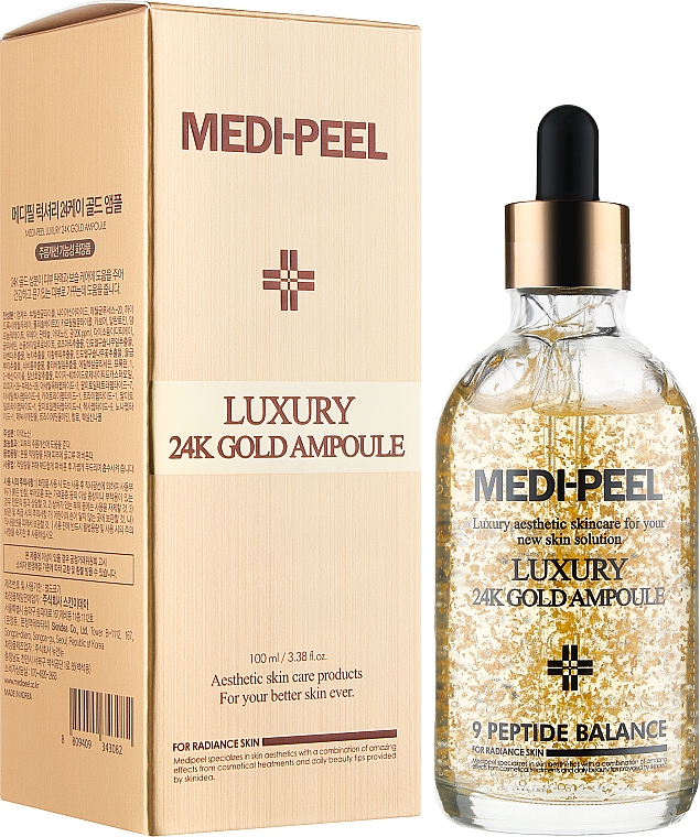 Антиоксидантная сыворотка для лица - Medi Peel Luxury 24K Gold Ampoule — фото N2