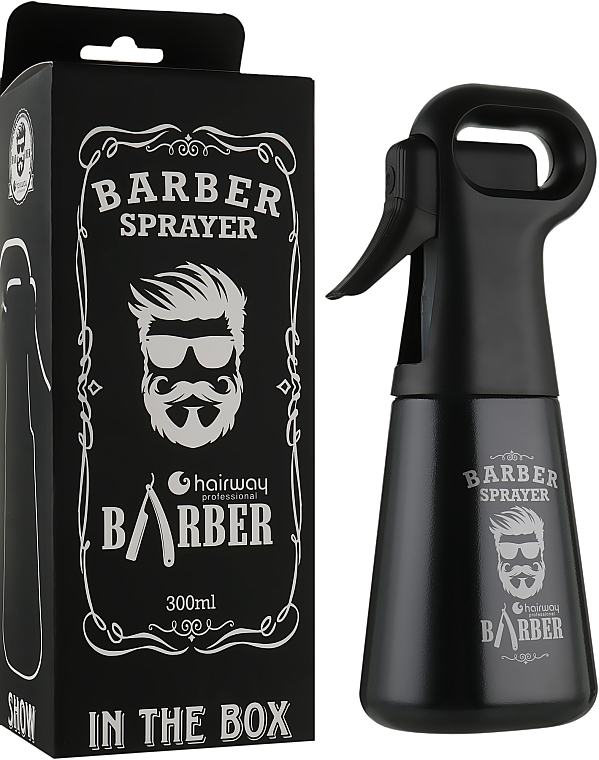 Распылитель для воды, черный - Hairway Barber Sprayer 