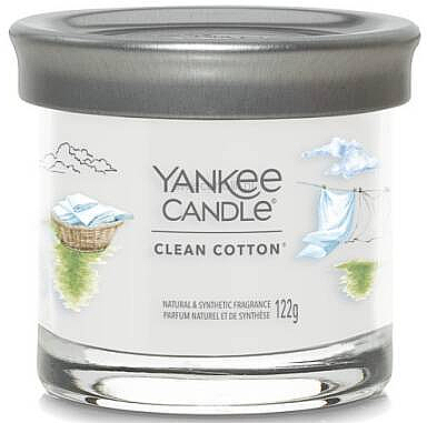 Ароматическая свеча в стакане "Clean Cotton" - Yankee Candle Singnature Tumbler  — фото N1