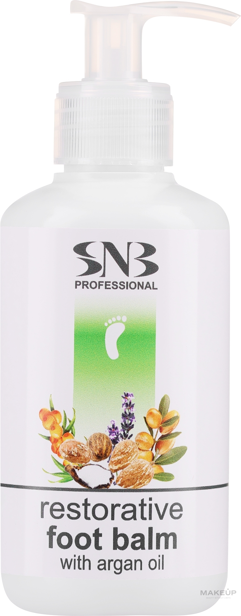 Відновлювальний бальзам для ніг з аргановою олією - SNB Professional Restorative Foot Balm With Argan Oil — фото 250ml