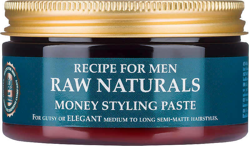 Паста для волос - Recipe For Men RAW Naturals Money Styling Paste