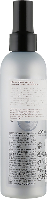 Солевой спрей для волос - Indola Innova Texture Salt Spray — фото N4
