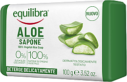 Мило для тіла, натуральне - Equilibra Aloe Line Natural Soap — фото N2