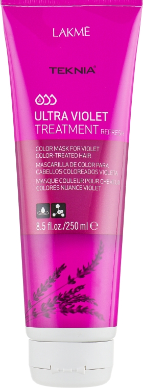 Средство для поддержания оттенка окрашенных волос "Фиолетовый" - Lakme Teknia Ultra Violet Treatment Refresh Color Mask