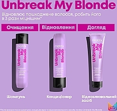 Кондиціонер для зміцнення волосся - Matrix Unbreak My Blonde Conditioner — фото N6