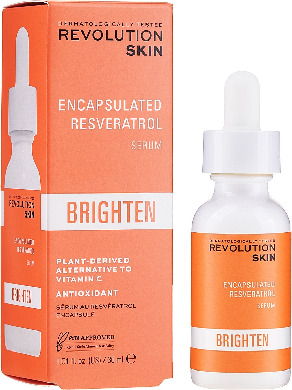 Освітлювальна сироватка з інкапсульованим ресвератролом - Revolution Skincare Encapsulated Resveratrol Brighten Serum — фото N1