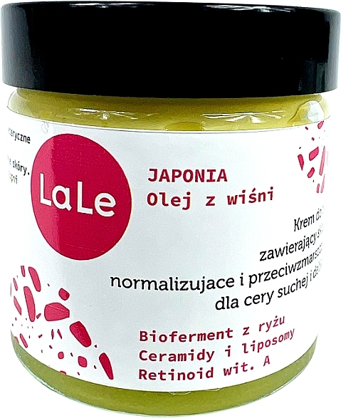 Японський крем для обличчя з олією вишні - La-Le Face Cream — фото N1