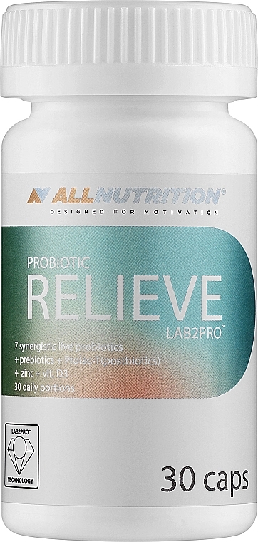 Пищевая добавка пробиотик "Relieve", в капсулах - Allnutrition Probiotic LAB2PRO — фото N1