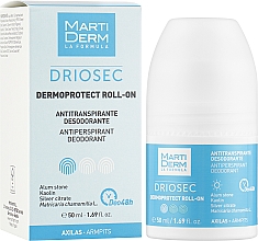 Шариковый антиперспирант-дезодорант - Martiderm Driosec Dermaprotect Roll-on — фото N2