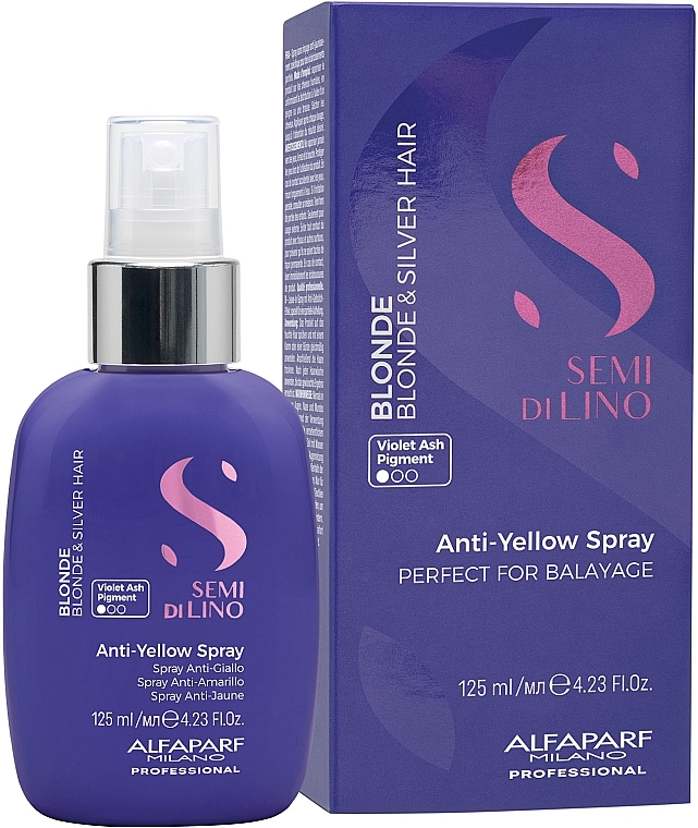 Спрей для волос - AlfaParf Milano Semi Di Lino Blonde Anti-Yellow Spray — фото N2