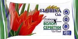Вологі серветки "Квіти", тюльпан - Florika Wet Towel — фото N1