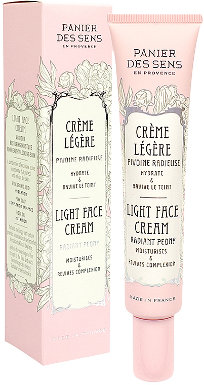 Легкий крем для обличчя - Panier des Sens Radiant Peony Light Face Cream — фото N2