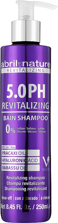 Восстанавливающий шампунь для волос - Abril et Nature 5.0 PH Revitalizing Bain Shampoo — фото N1