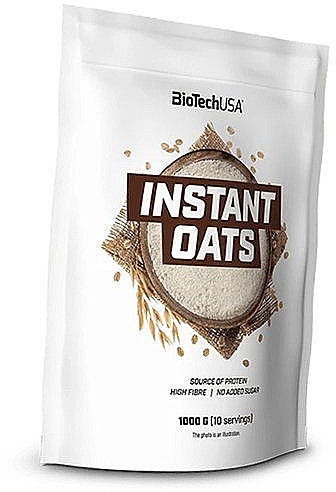 Заменитель питания "Овсяные хлопья" со вкусом печенья - BioTech Instant Oats Cookies & Cream — фото N1