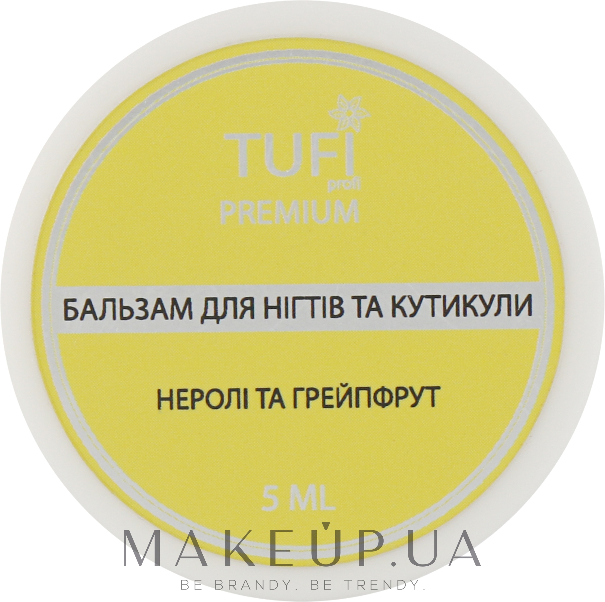 Бальзам для нігтів і кутикули "Неролі й грейпфрут" - Tufi Profi Premium — фото 5ml