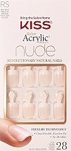 Набор накладных ногтей, нюд - Kiss Salon Acrylic Nude Nails Breathtaking — фото N1