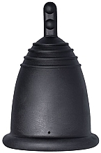 Менструальная чаша с ножкой, размер L, черная - MeLuna Classic Menstrual Cup Stem — фото N1