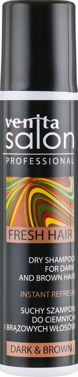 Сухий шампунь для волосся - Venita Salon Professional Dark & Brown Dry Shampoo — фото N2