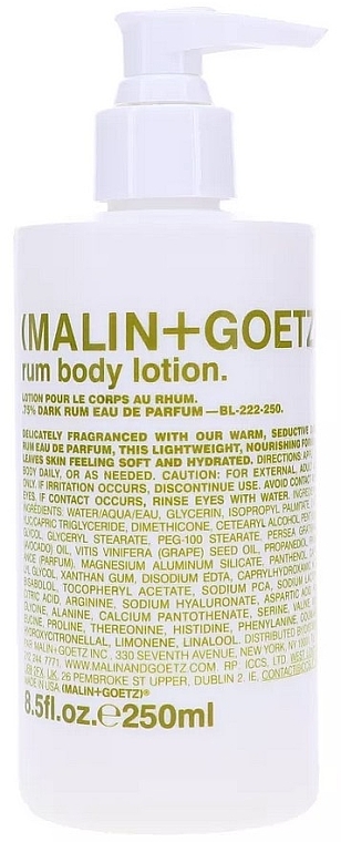 Лосьон для тела "Ром" - Malin+Goetz Rum Body Lotion — фото N1
