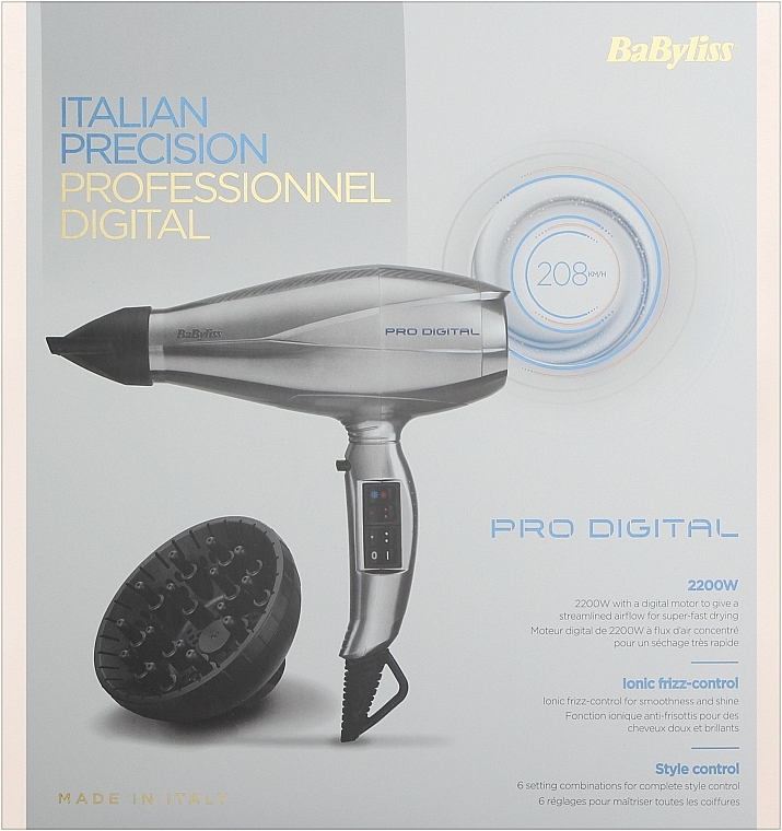 Фен для волосся  - BaByliss Pro Digital 6000E — фото N2