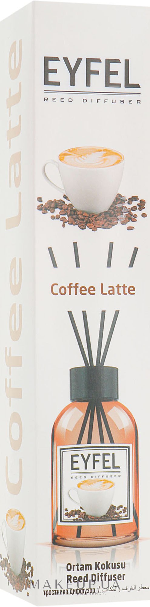 Аромадиффузор "Кофе латте" - Eyfel Perfume Reed Diffuser Coffee — фото 110ml
