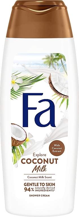 Крем-гель для душа "Coconut Milk", с ароматом кокосового молока - Fa — фото N1