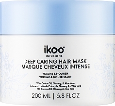 Маска-смузі для інтенсивного відновлення волосся «Об'єм і живлення» - Ikoo Infusions Volume And Nourish Deep Caring Hair Mask — фото N1