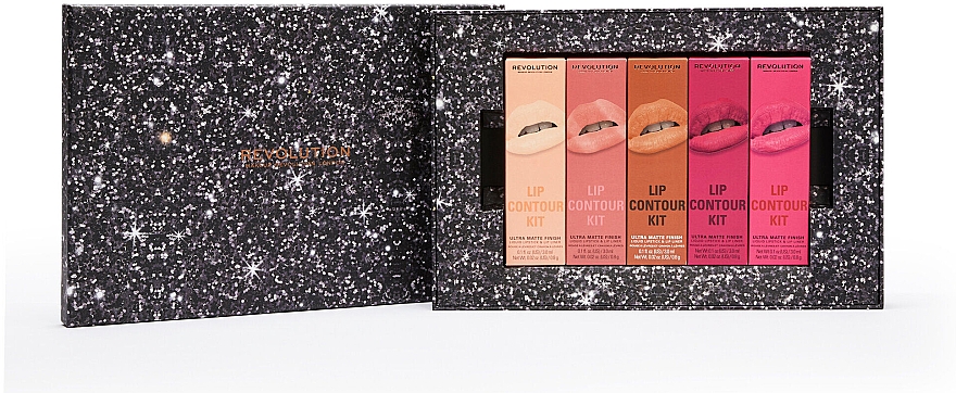 Набор, 10 продуктов - Makeup Revolution The Everything Lip Contour Gift Set — фото N1