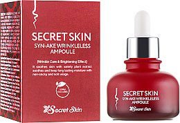 Сироватка для обличчя - Secret Skin Syn-ake Wrinkleless Ampoule — фото N1