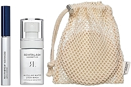 Набор - Revitalash RevitaBrow Clean Routine Collection Set (br/cond/3ml + micel/30ml + cl/pads/5pc) — фото N1