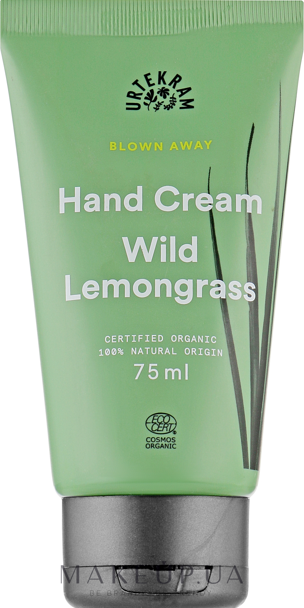 Органічний крем для рук "Дикий лемонграс" - Urtekram Wild lemongrass Hand Cream — фото 75ml