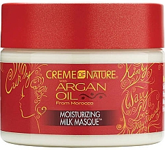 Парфумерія, косметика Відновлювальна маска для волосся - Creme Of Nature Argan Oil Moisturizing Milk Mask