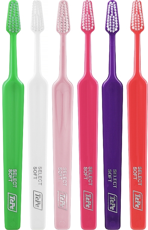 Набір зубних щіток, 6 шт., варіант 16 - TePe Select Soft — фото N1