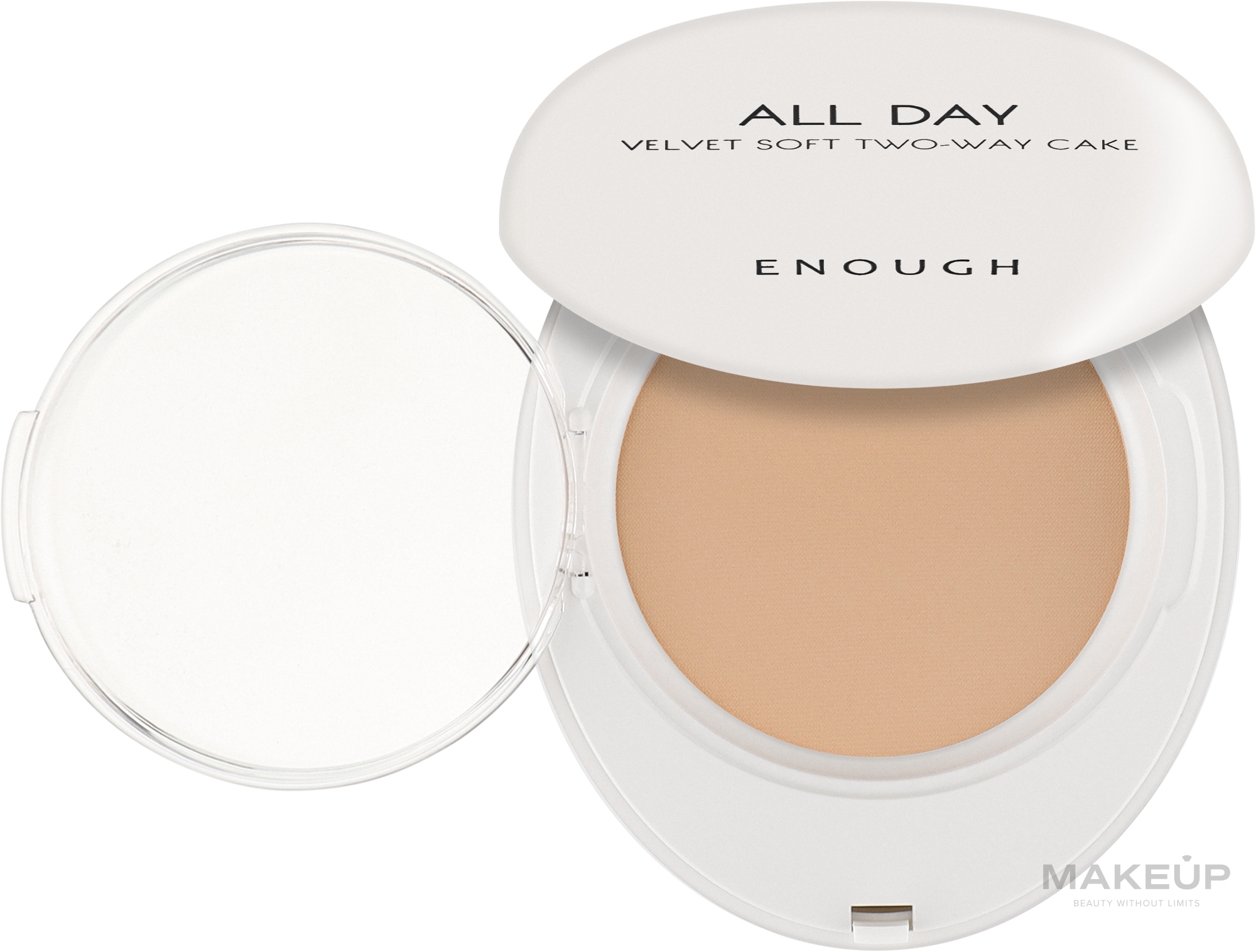 Пудра для обличчя - Enough All Day Glam Light Two-Way Cake SPF 28 PA++ — фото 13 - Light Beige