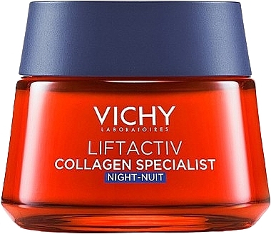 Колагеновий нічний крем-догляд для обличчя - Vichy Liftactiv Collagen Specialist Night Cream * — фото N1